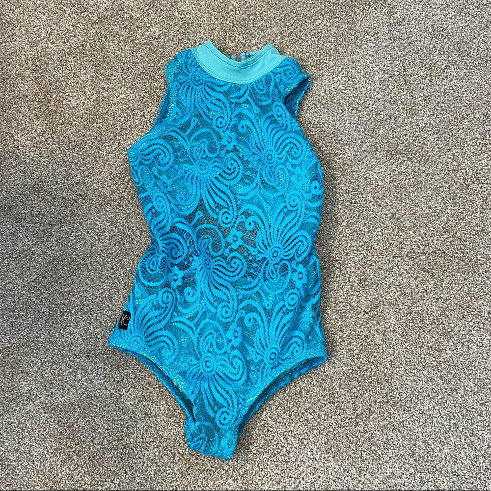 Kandi Kouture turquoise blue leotard AXS